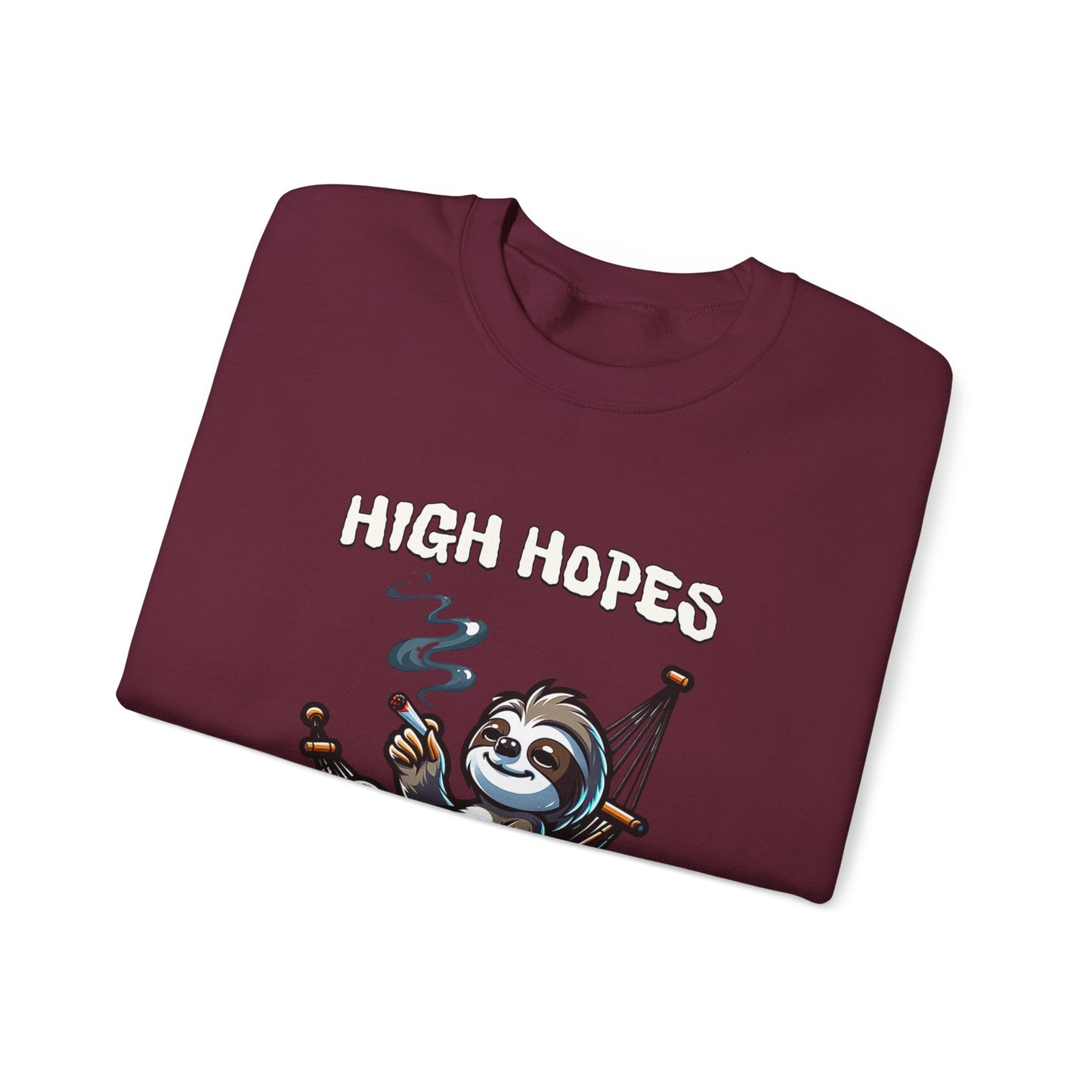 Premium High Hopes Low Motivation Crewneck