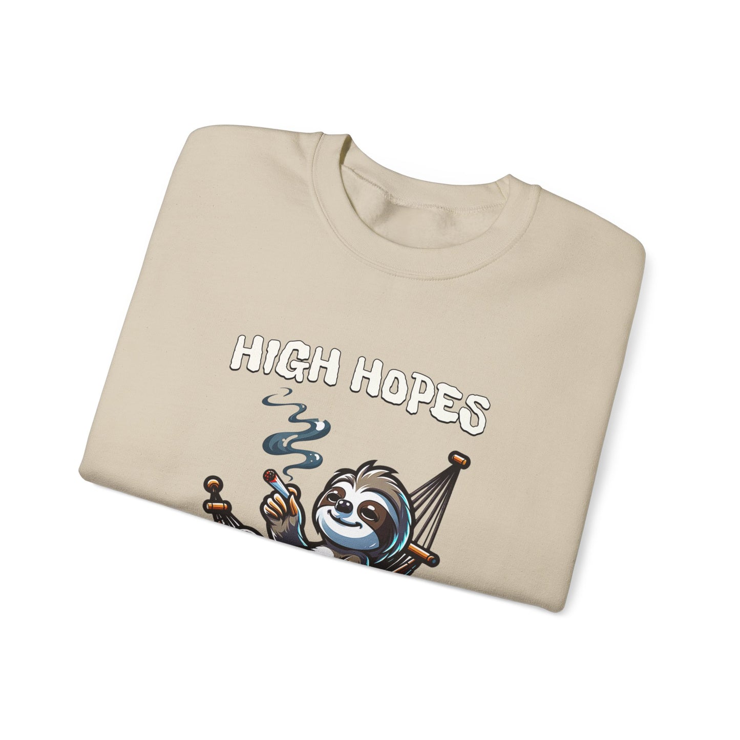 Premium High Hopes Low Motivation Crewneck