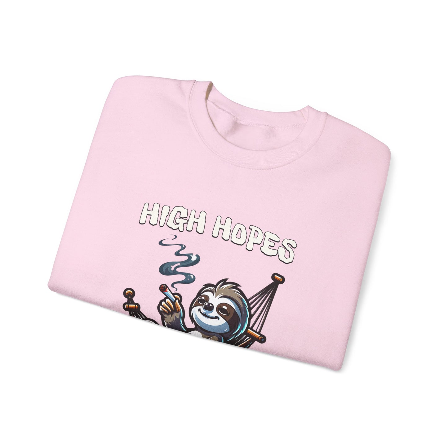 Premium High Hopes Low Motivation Crewneck