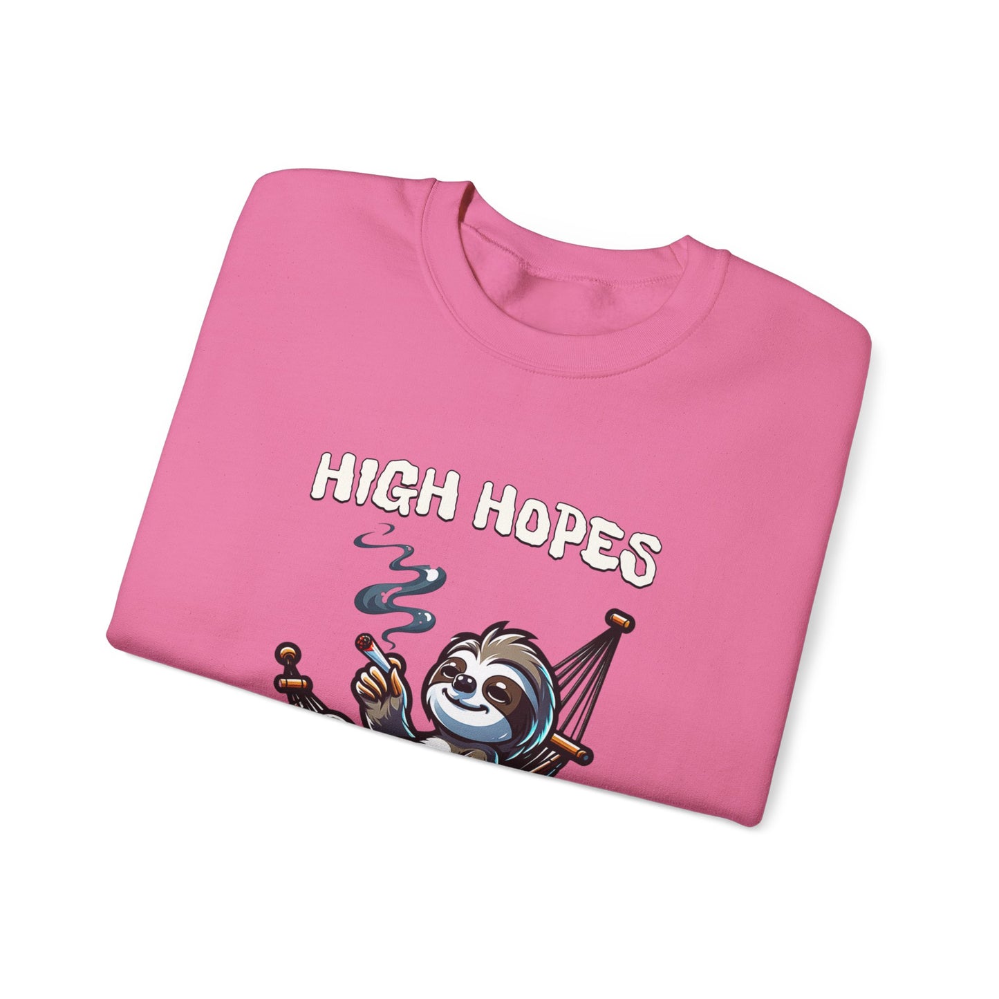 Premium High Hopes Low Motivation Crewneck
