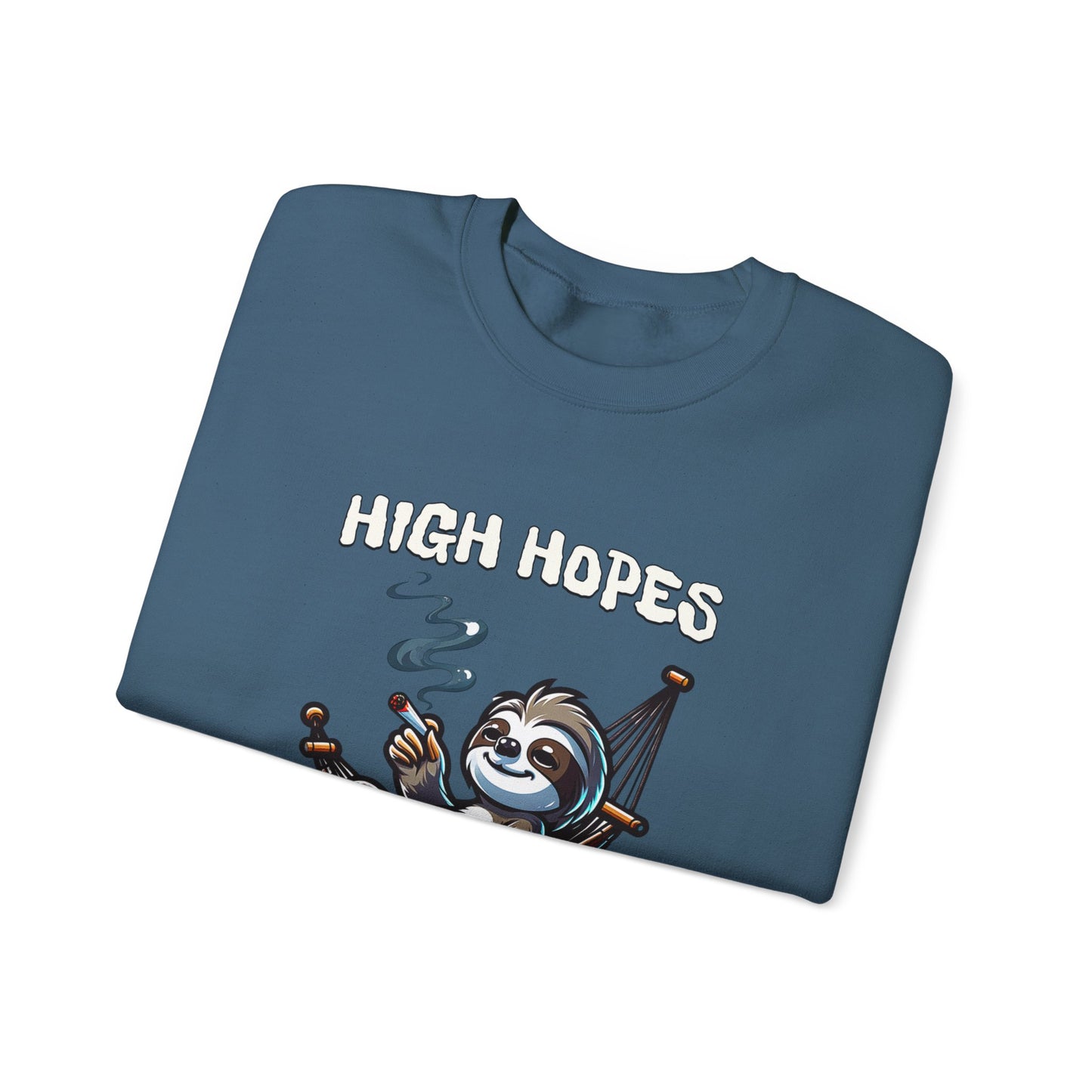 Premium High Hopes Low Motivation Crewneck