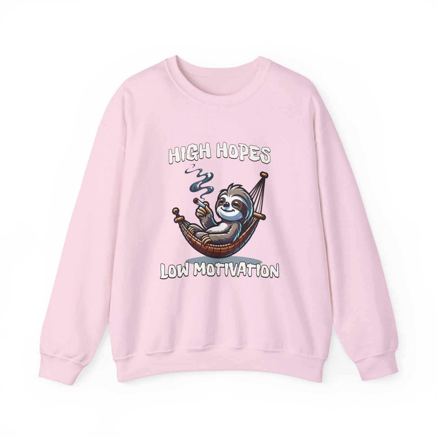 Premium High Hopes Low Motivation Crewneck