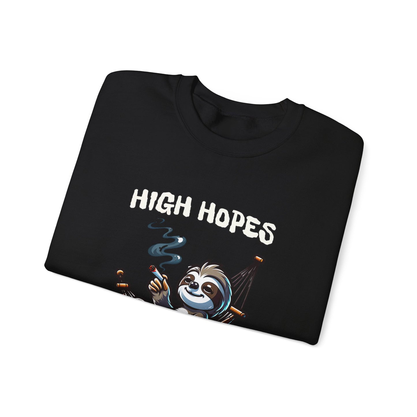 Premium High Hopes Low Motivation Crewneck