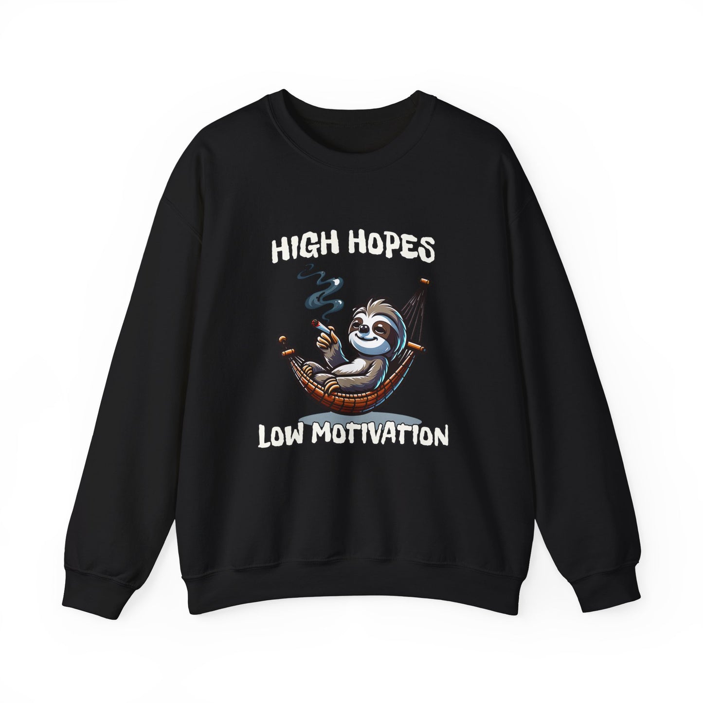 Premium High Hopes Low Motivation Crewneck