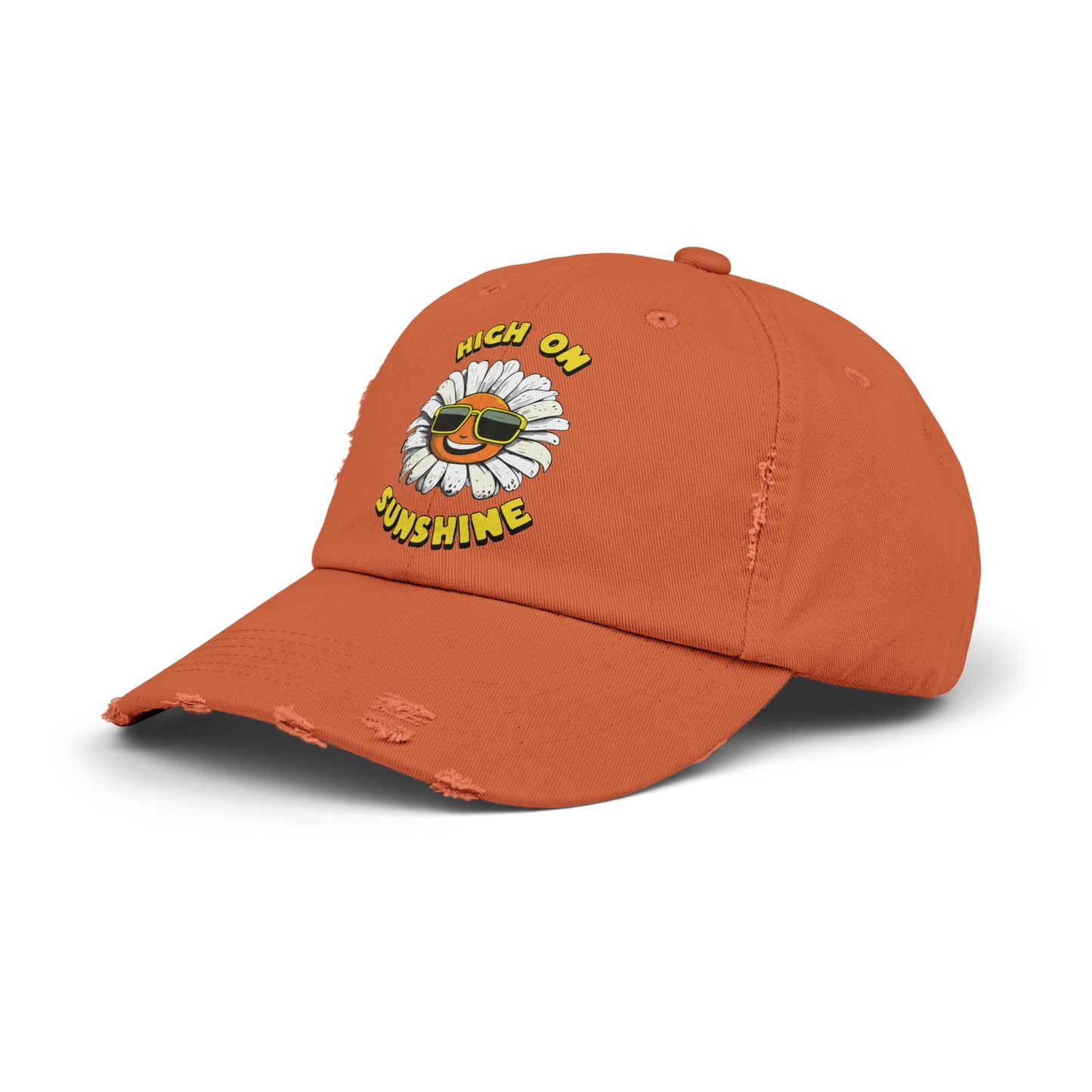 High on Sunshine Distressed Cap