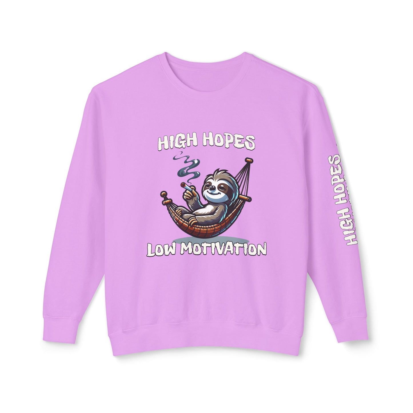 High Hopes Low Motivation Crewneck