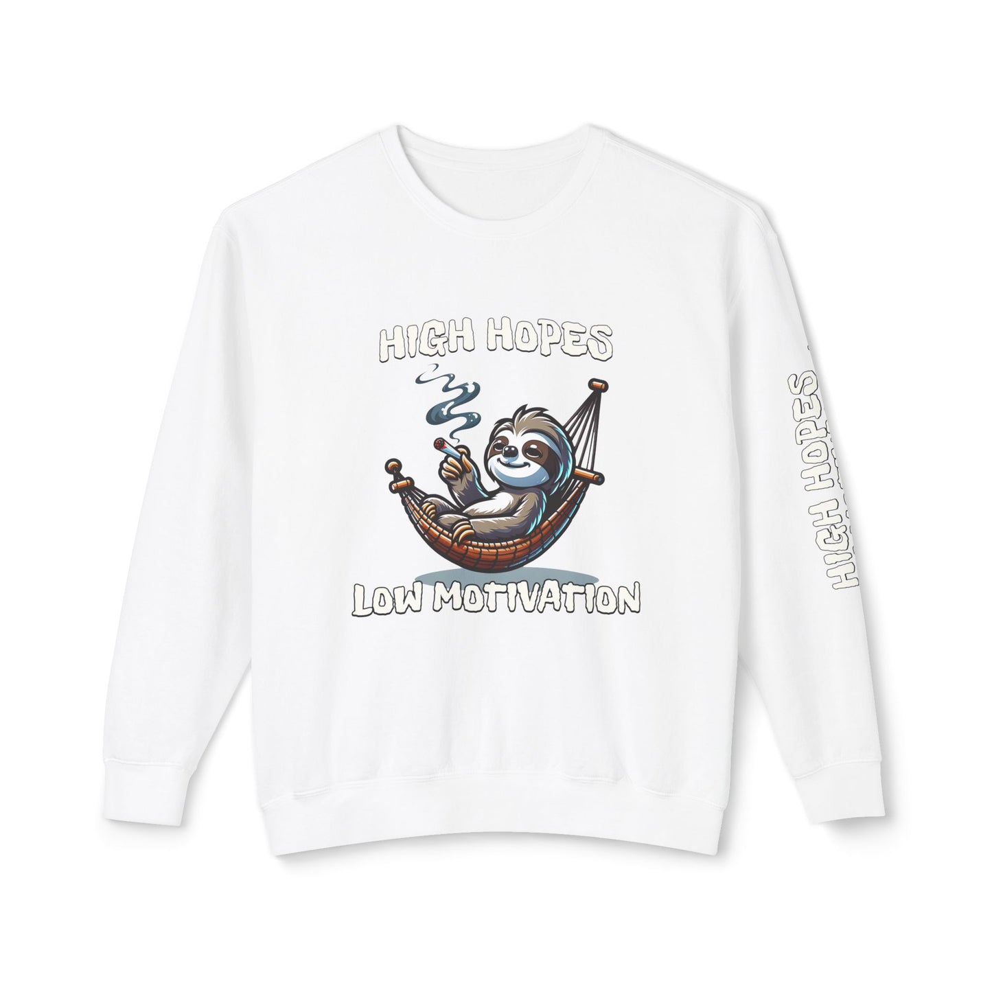 High Hopes Low Motivation Crewneck