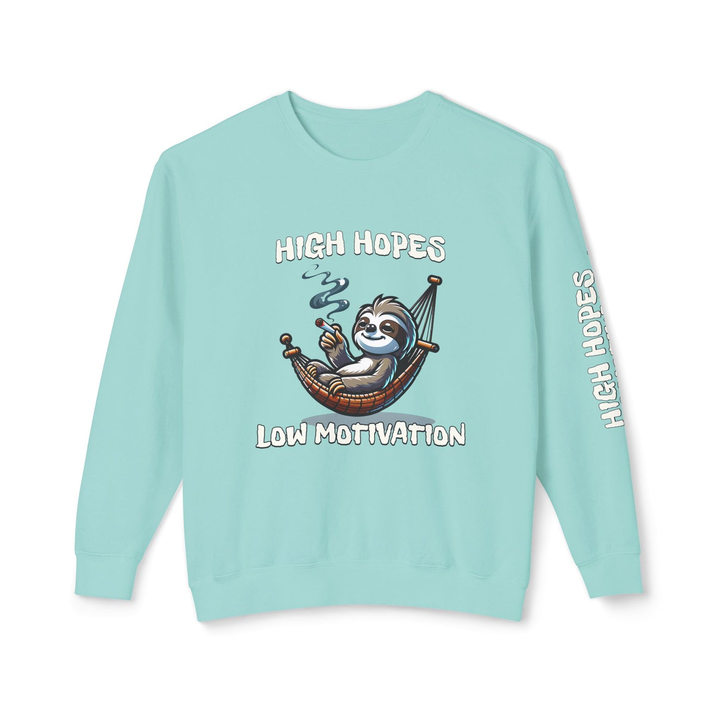 High Hopes Low Motivation Crewneck