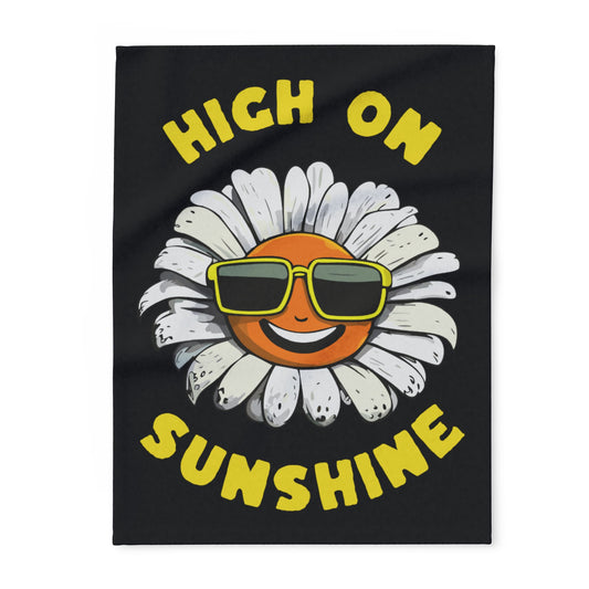 High on Sunshine Artic Fleece Blanket