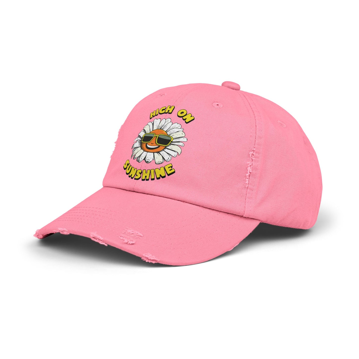 High on Sunshine Distressed Cap