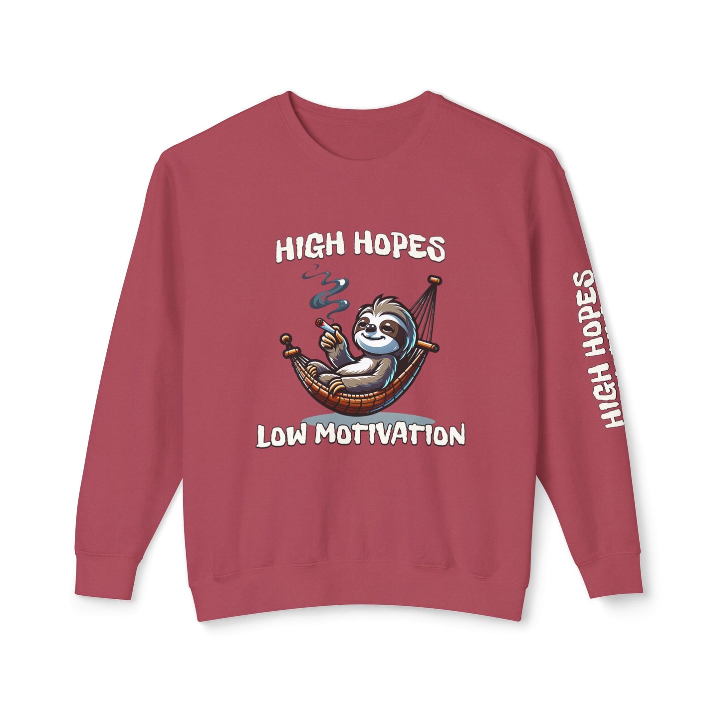 High Hopes Low Motivation Crewneck