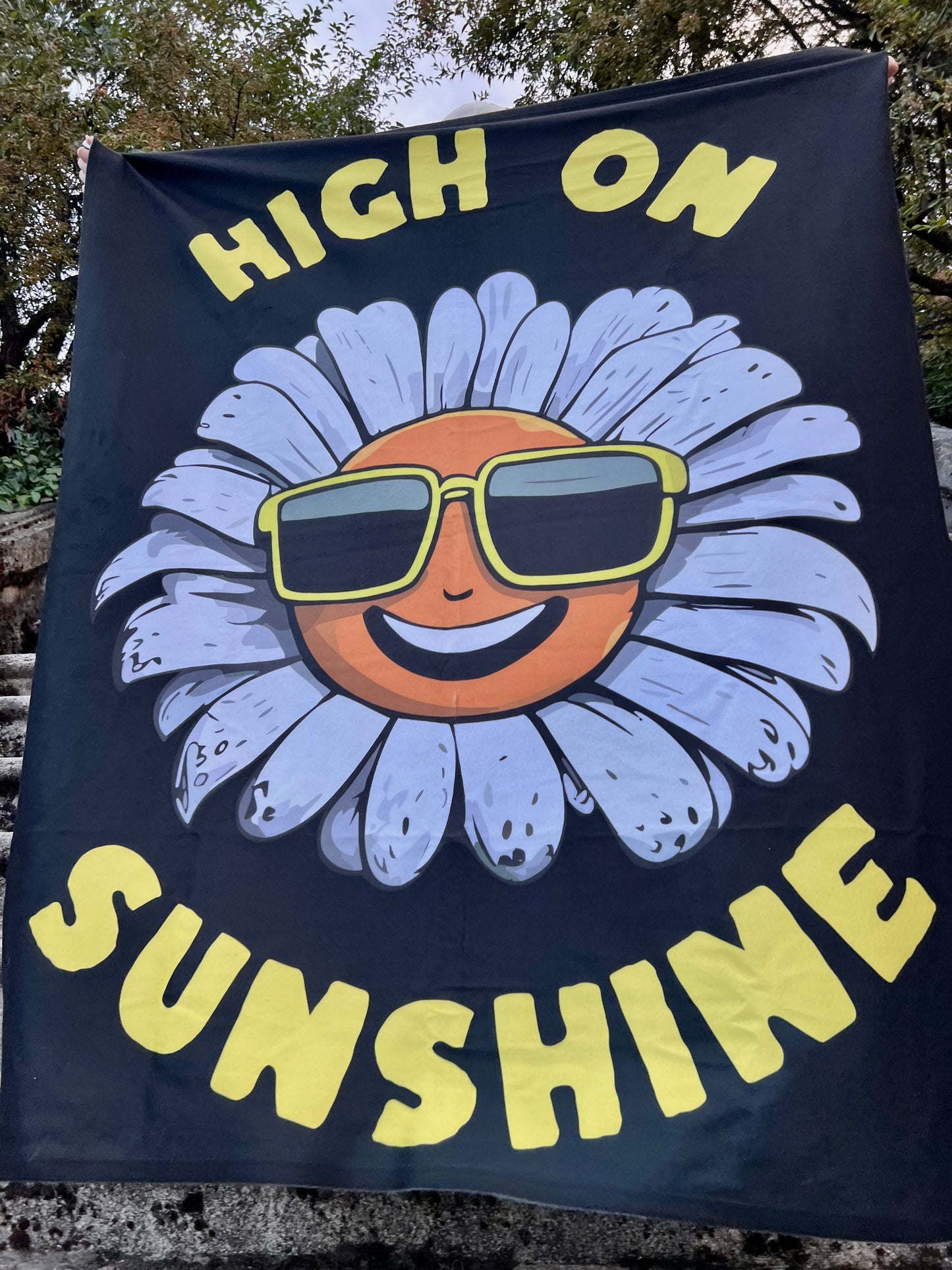 High on Sunshine Artic Fleece Blanket