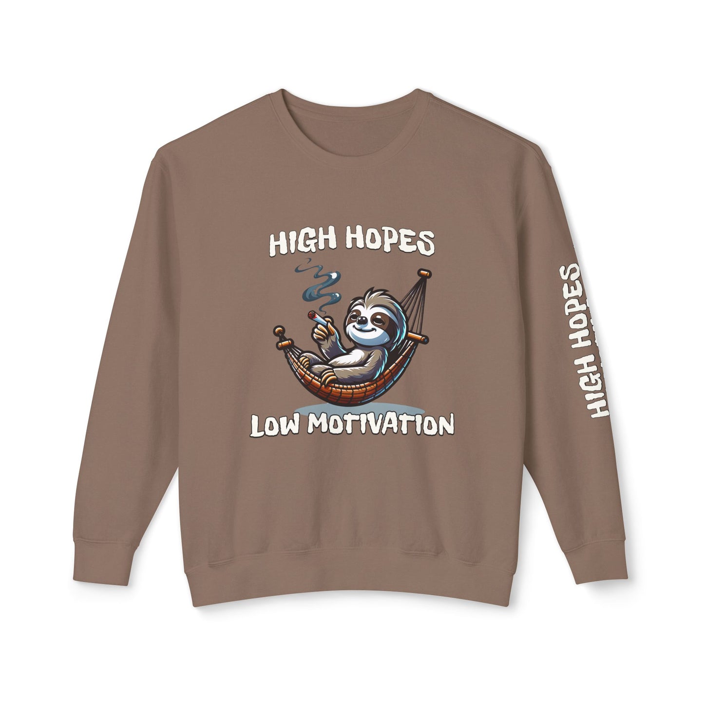 High Hopes Low Motivation Crewneck