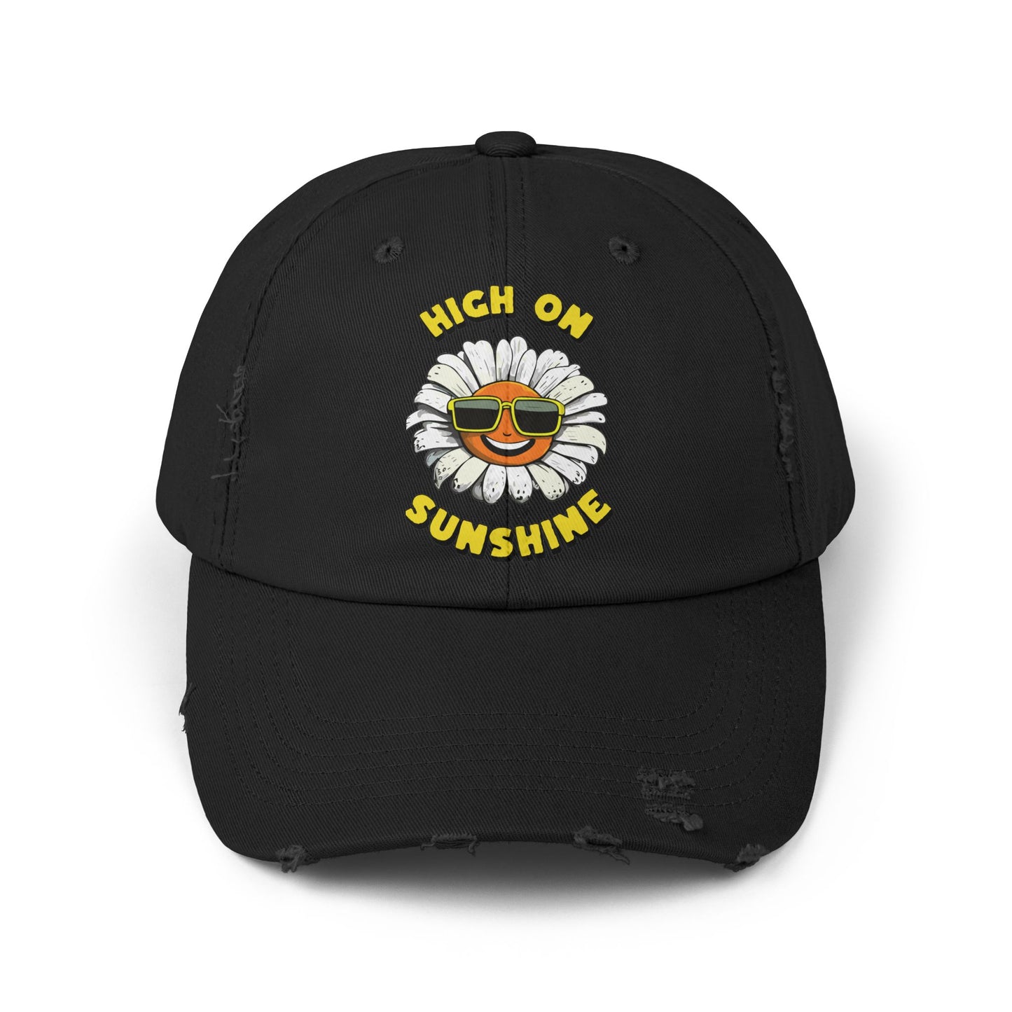 High on Sunshine Distressed Cap