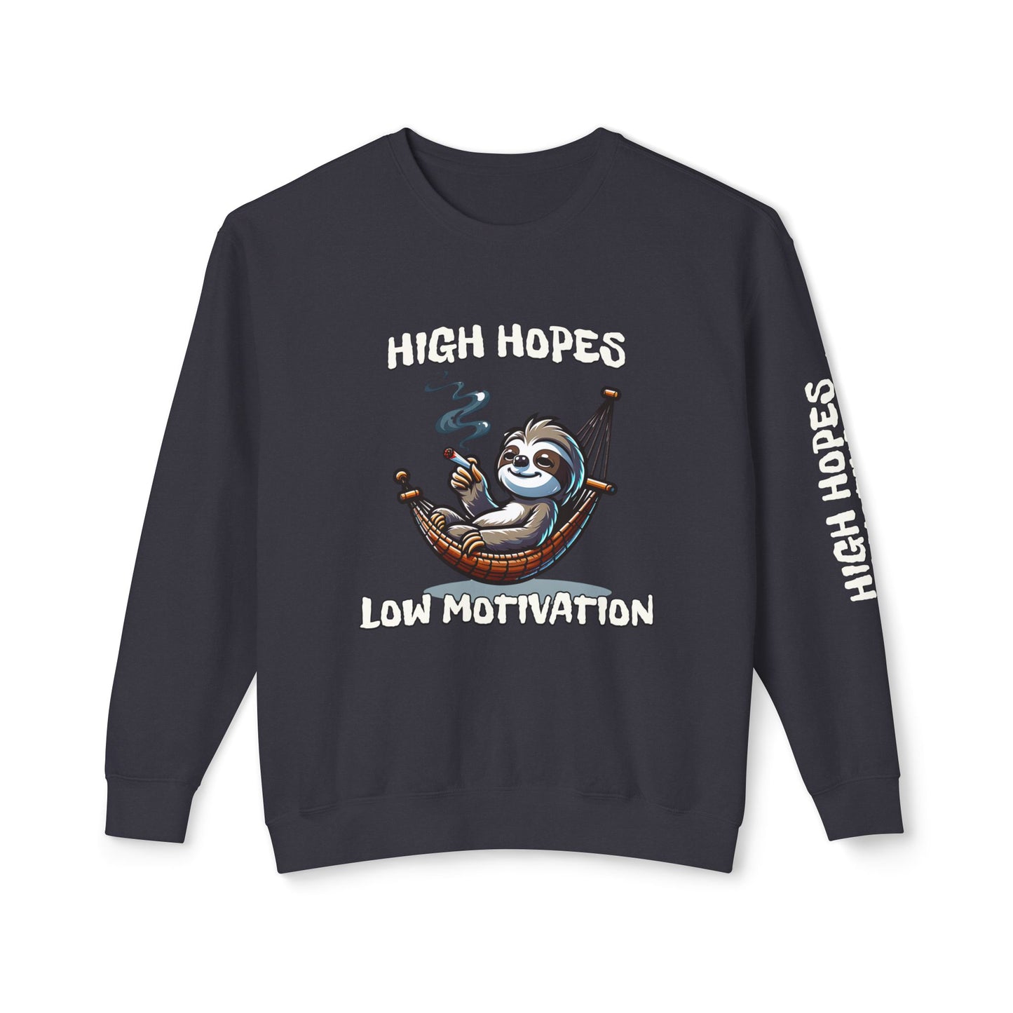 High Hopes Low Motivation Crewneck