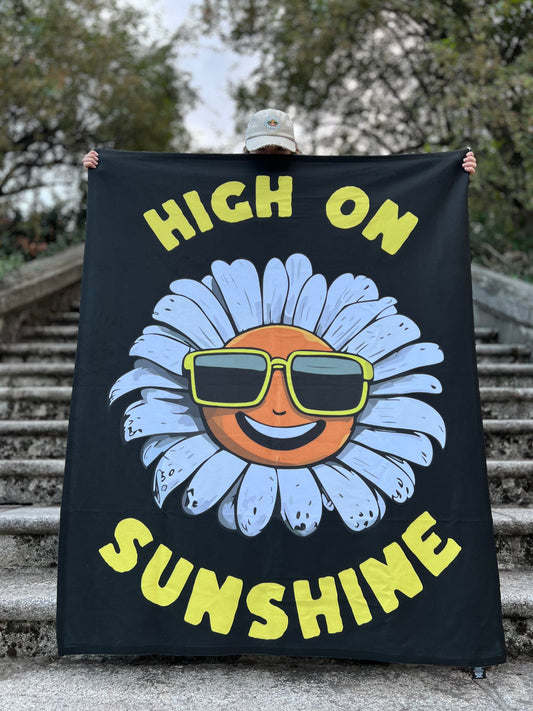 High on Sunshine Artic Fleece Blanket