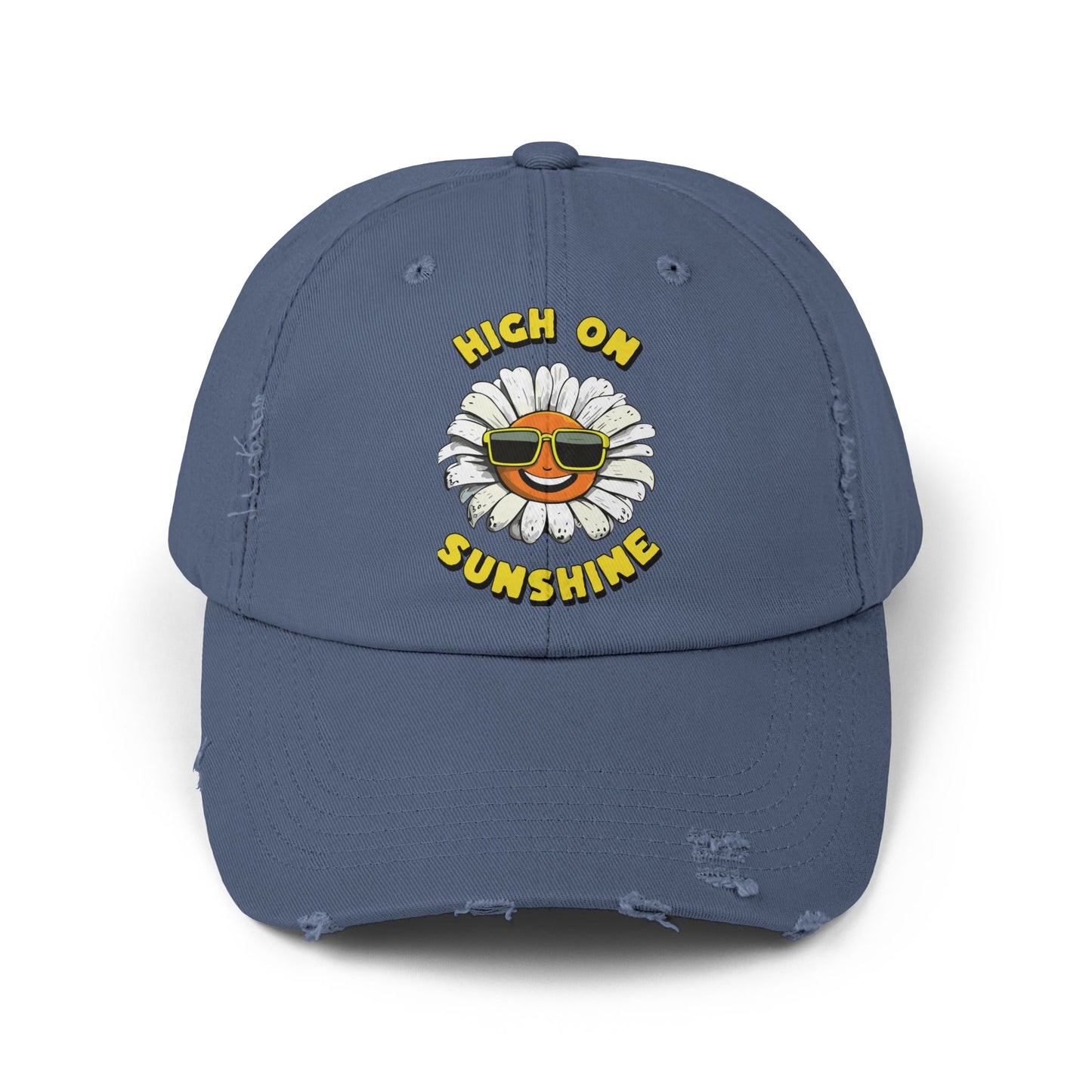 High on Sunshine Distressed Cap