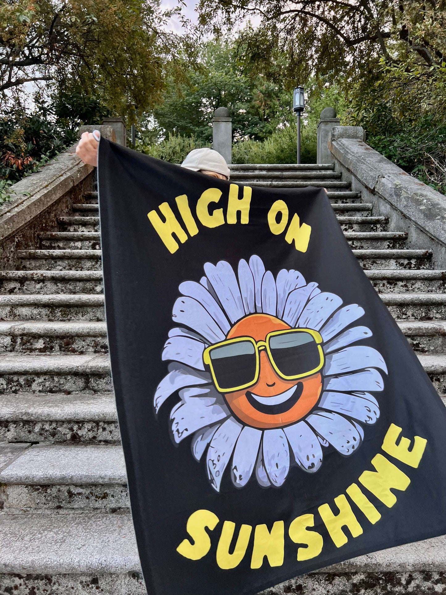 High on Sunshine Artic Fleece Blanket