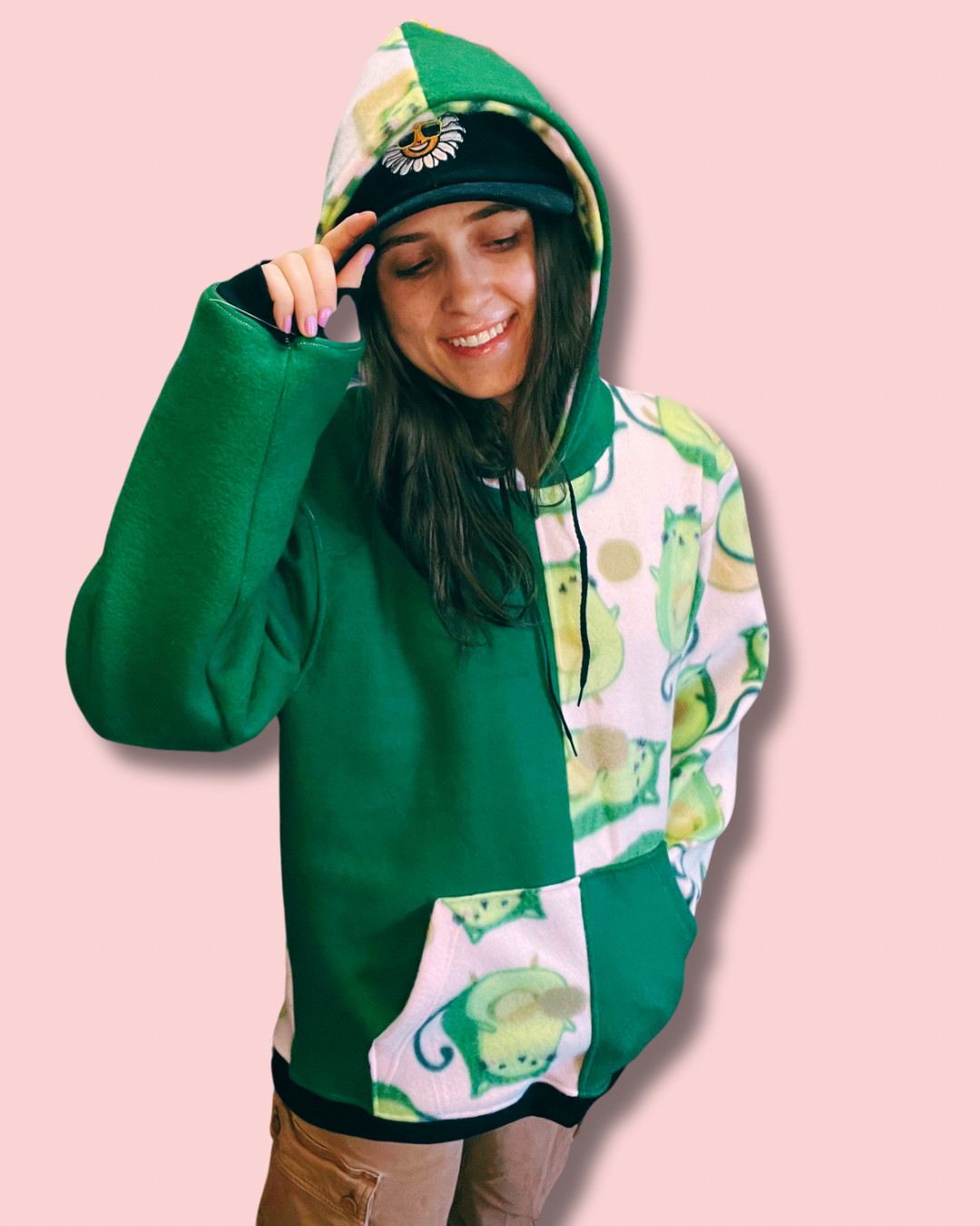 Avocato Colorblocked Fleece Hoodie