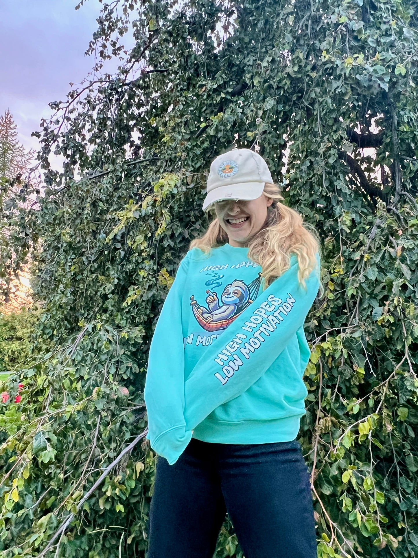 High Hopes Low Motivation Crewneck