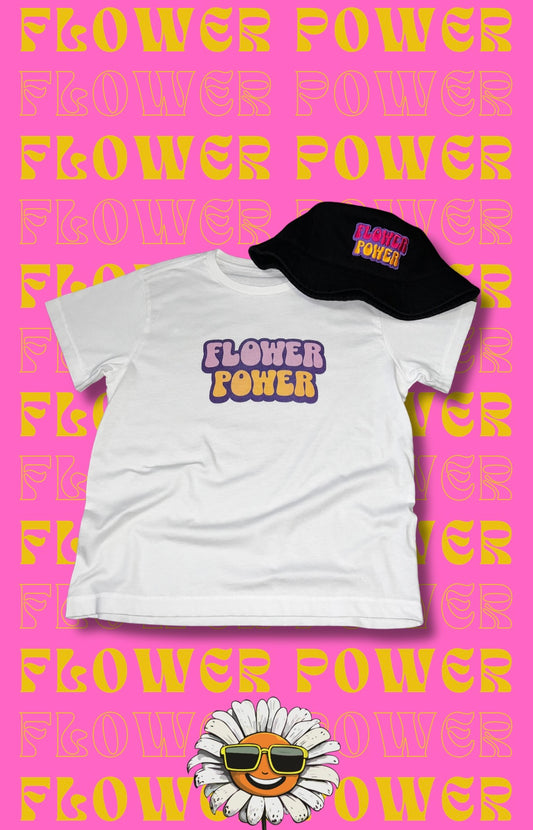 Women's Flower Power High Waisted Tee